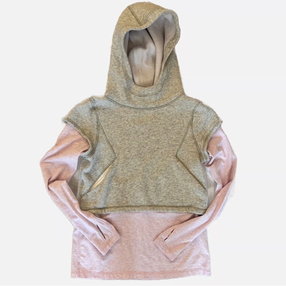 Ivivva by Lululemon 2 in 1 Hoodie Long Sleeve Shirt
